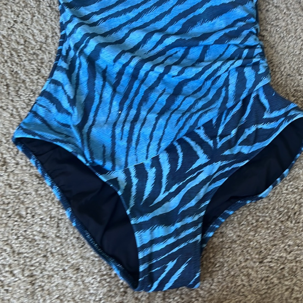 Profile by Gottex Nordstrom Blue Pattern One-Piece, NWT - Picture 4 of 6